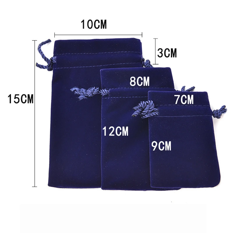 1 шт 10*15 см Упаковка шнурок мягкий бархатный мешок саше подарочная сумка для