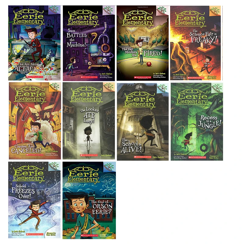 

10 Books/Set Eerie Elementary Elementary Books In American Primary And Secondary Schools Original English Book Classic Series