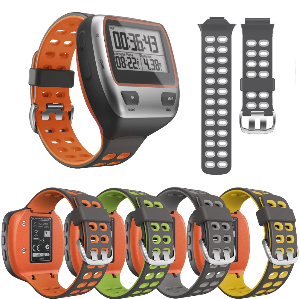 

Силиконовый ремешок для наручных часов Garmin Forerunner 310 XT Sport, сменный ремешок для смарт-часов Forerunner 310XT