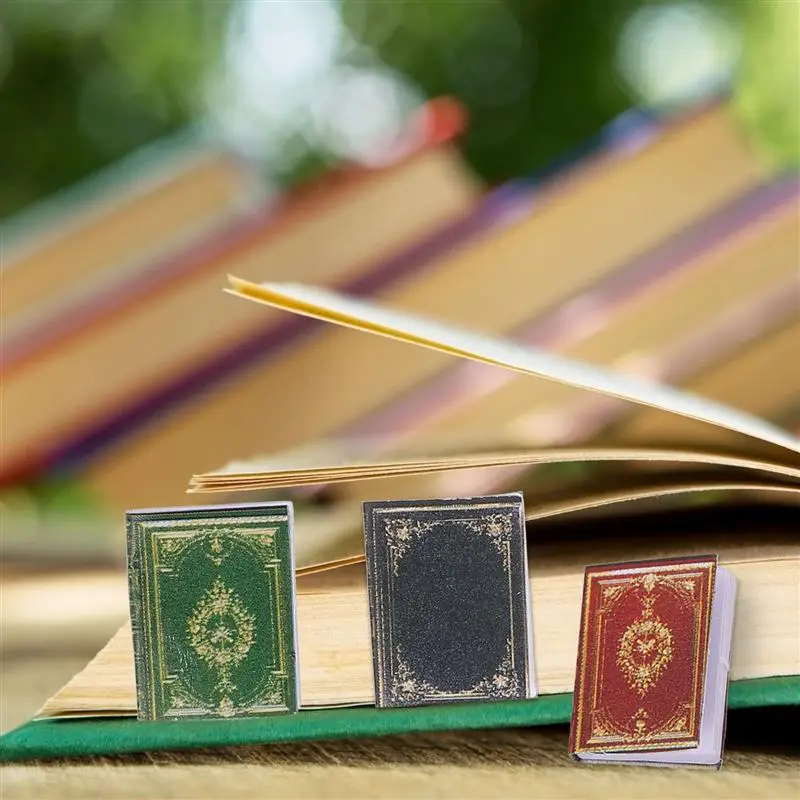 

12pcs Mini Home Books Ornaments Delicate Mini Books Decorations Mini Decors