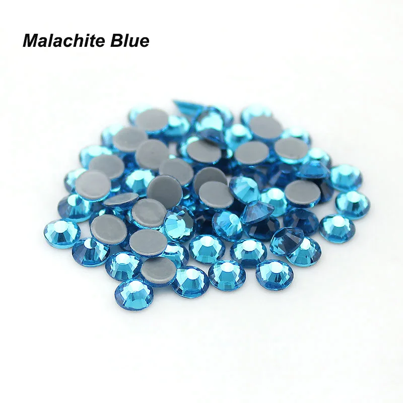 Блестящие голубые искусственные камни YL Malachite (1440 шт.) превосходные Стразы с