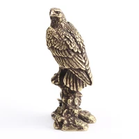 brass fengshui handmade fortune eagle statue home office decoration hawk figurine craft desktop ornament gifts