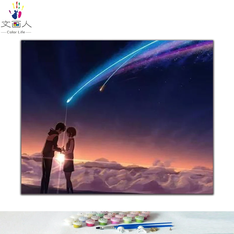 DIY картинки для раскраски по номерам с вашим именем Картина Рисунок Рельеф