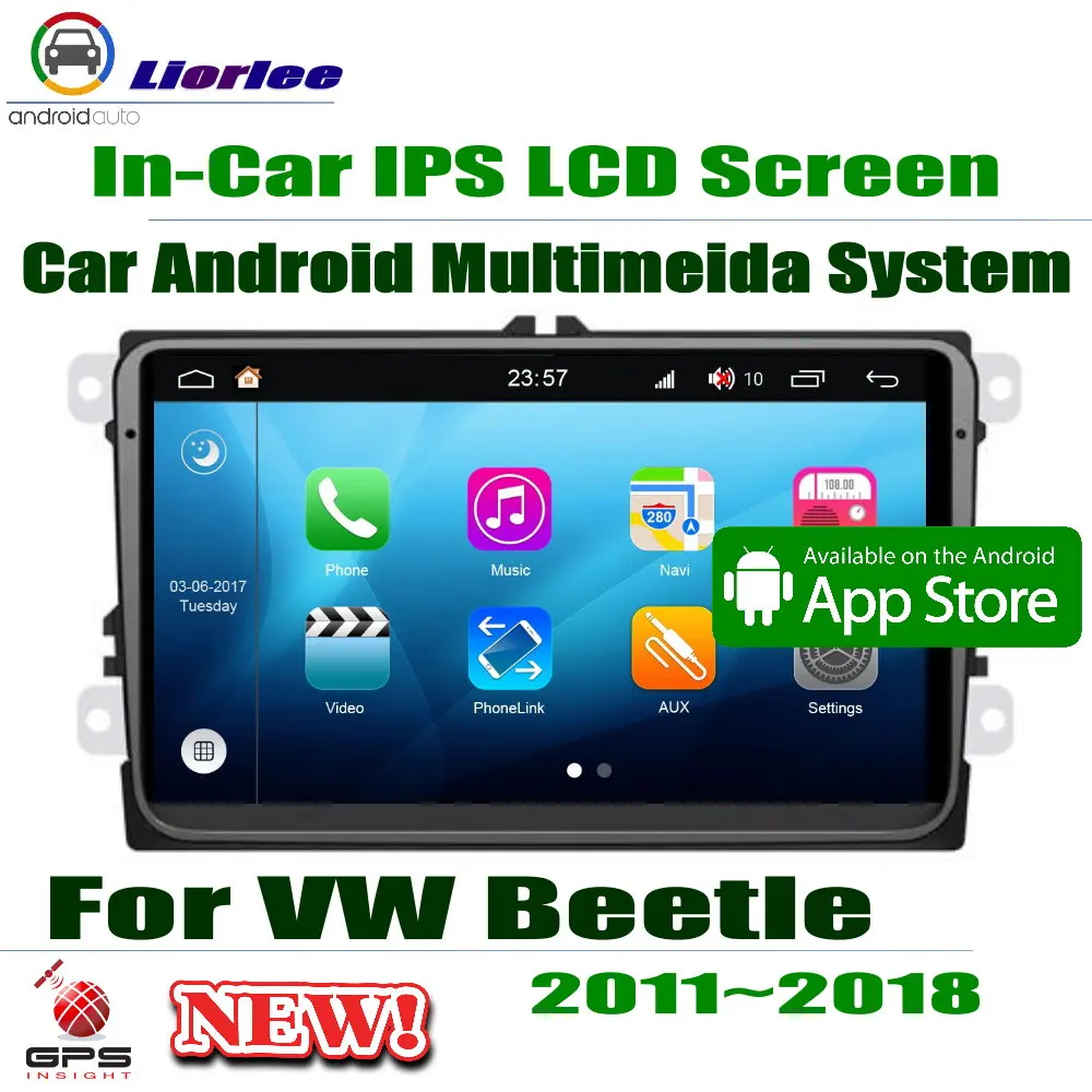 Автомобильный Android плеер для Volkswagen VW Beetle 2011 ~ 2018 9 &quotIPS ЖК экран GPS навигационная