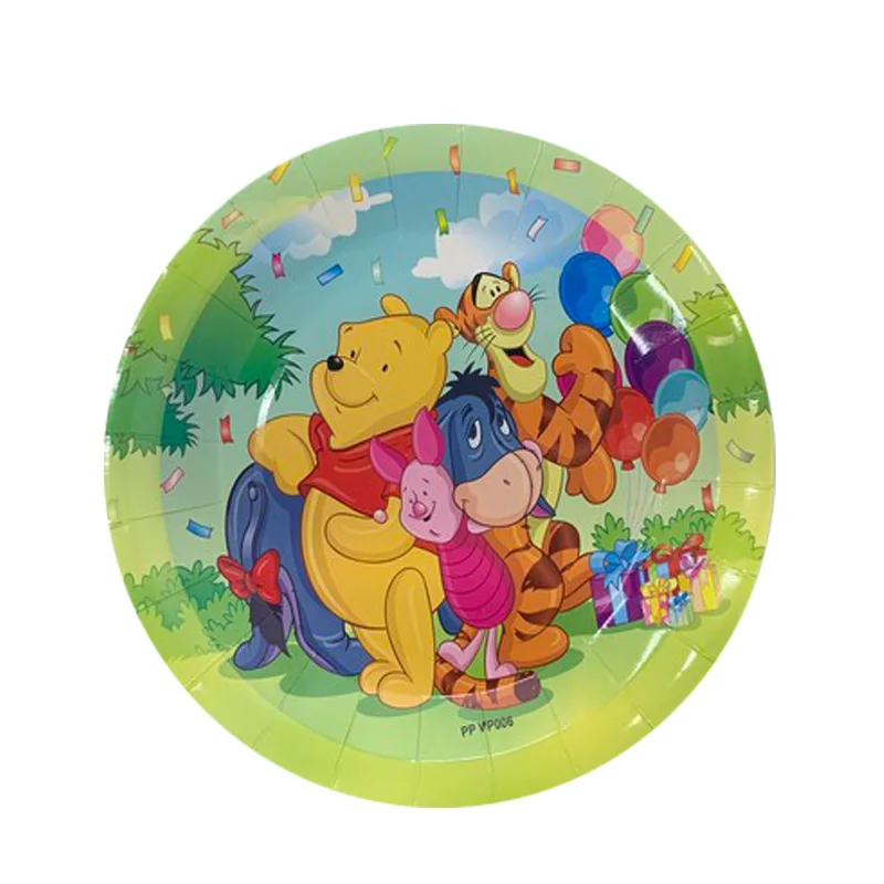 Набор одноразовой посуды с изображением Винни-Пуха | Дом и сад