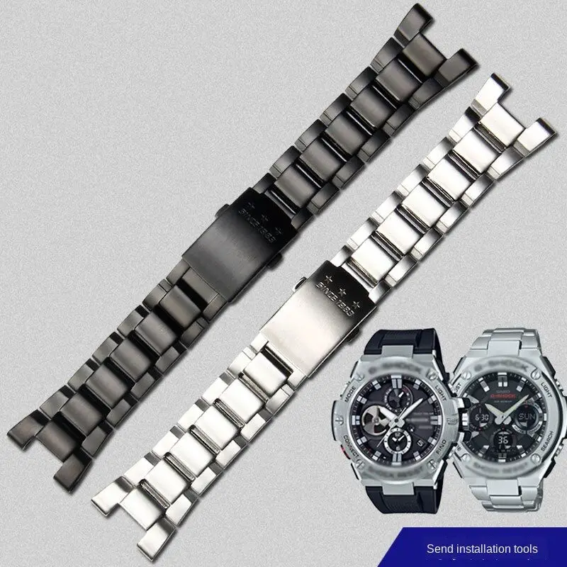 Металлический ремешок для часов браслет объектива с оптическими зумом Casio G SHOCK GST