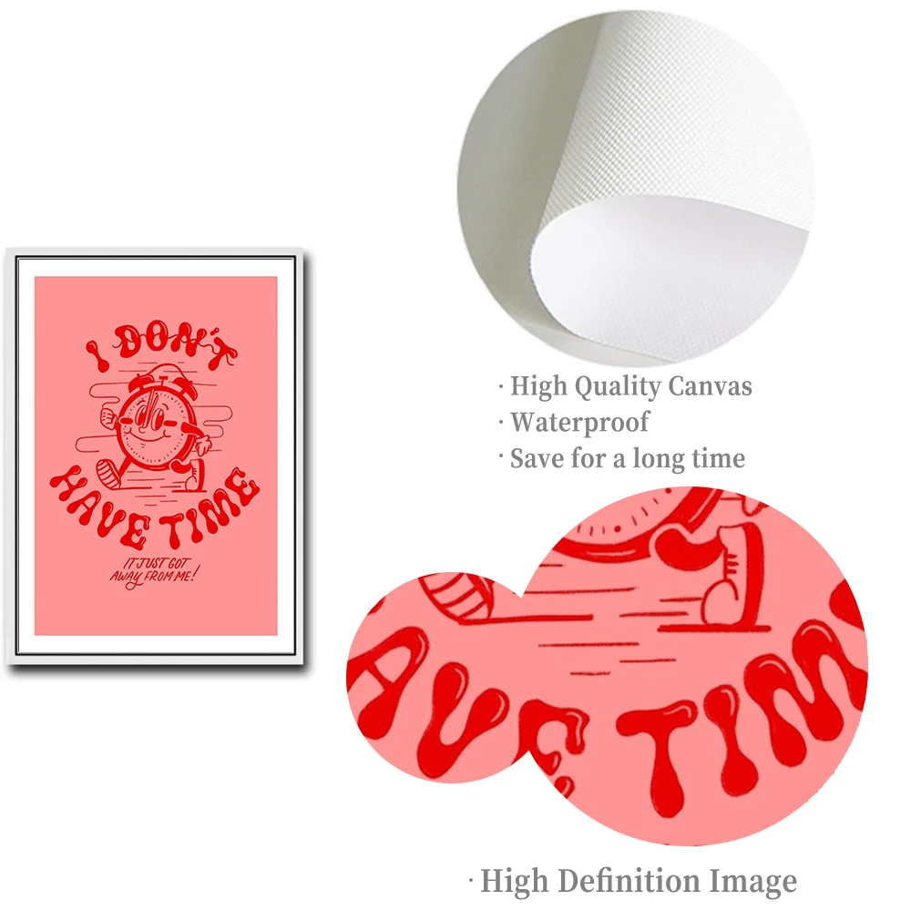 Винтажные Мультяшные принты на холсте Феминистская Художественная печать