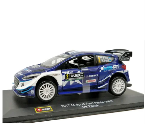 Модель гоночного автомобиля Bburago 1:32 2017 M Sport Ford Fiesta WRC Себастьен огир Ott Tanak новинка