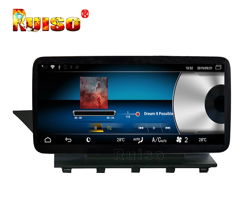 Ruiso 4 Гб ОЗУ+ 32 Гб ПЗУ для Benz GLK Class X204(2008~) Android 9,0 автомобильный dvd-плеер gps аудио авто стерео Мультимедиа