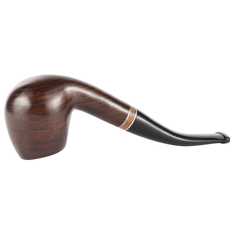 

New Smoking Tobacco Pipe Classic Wooden Tobacco Ebony Pipe Smoking Chimney Filter For Smoking Accessories