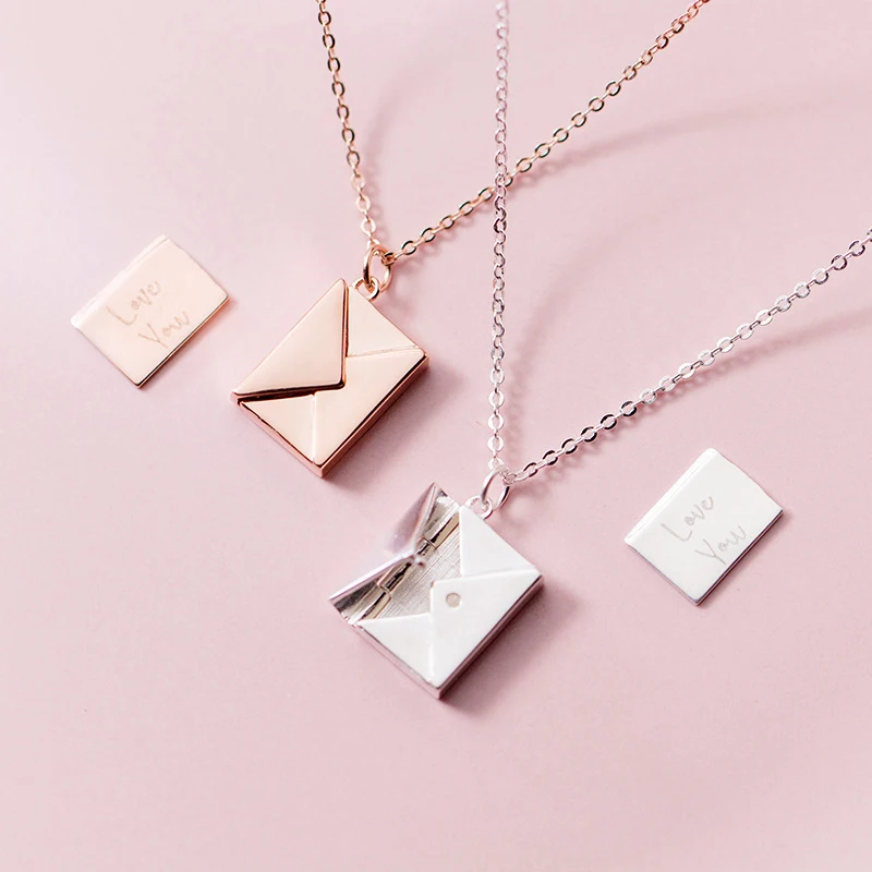 

Colusiwei Romantic Love Letters Pendant Necklace for Women 925 Sterling Silver Necklaces Silver Jewelry Valentine's day gift