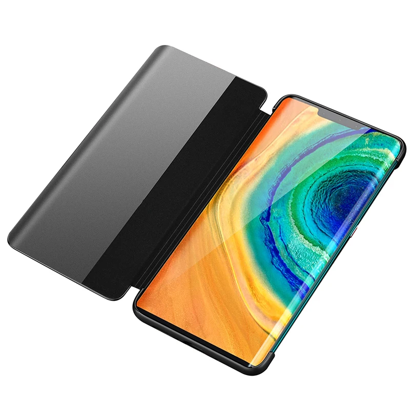 Чехол для Huawei Mate 30 Pro чехол из натуральной кожи Роскошные тонкие флип-чехлы