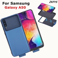 zkfys battery charger cases for samsung galaxy a50 power bank case cover 5000mah external charging battery powerbank case coque