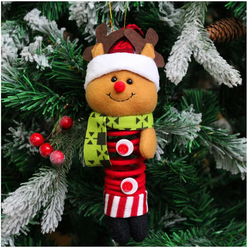 

Рождественская подвесная Рождественская елка Санта Клауса кавайная Рождественская елка украшение двери Снеговик Олень для орнамент на дв...