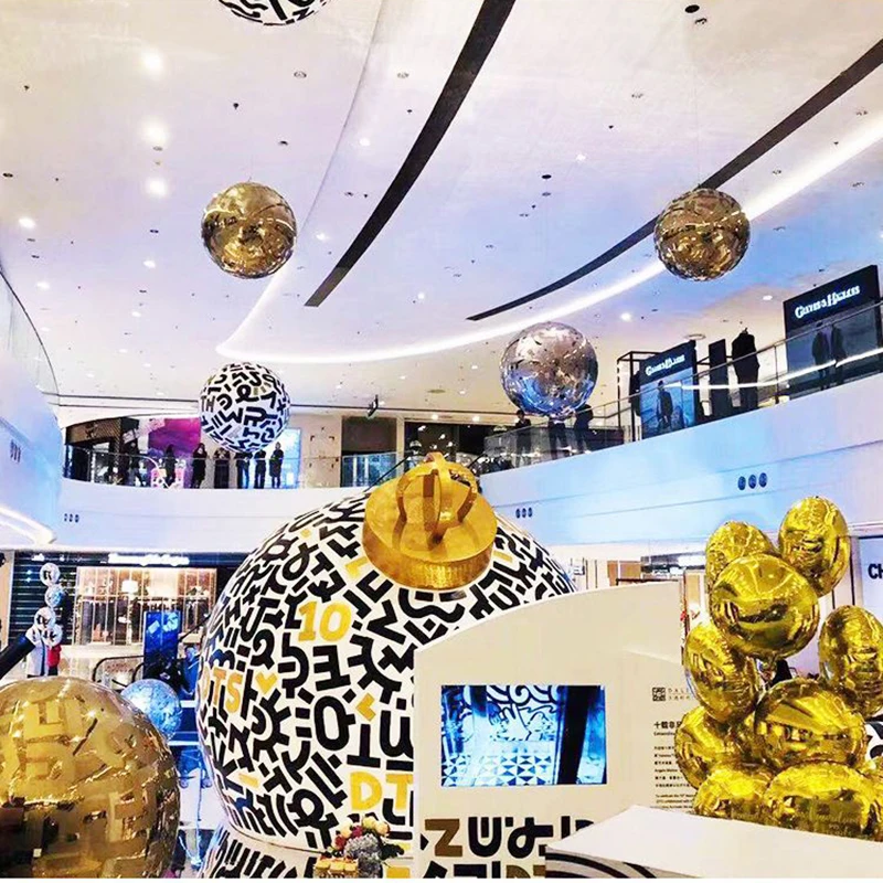 

Seamless Hollow Ball 304 Stainless Steel Mirror Ball Polished Reflective Garden Sphere Home Garden Decoration 16~120mm