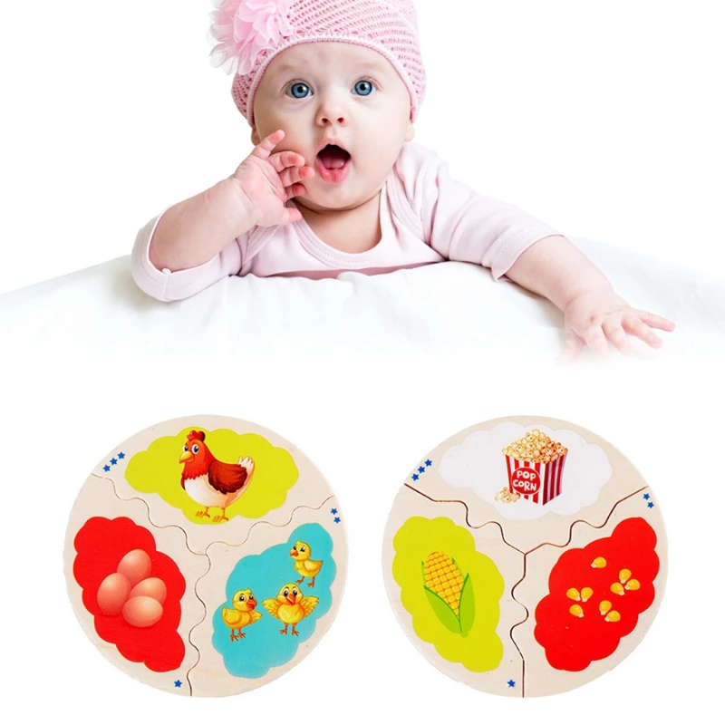 57EE DIY головоломка для малышей Монтессори образовательный процесс эволюции