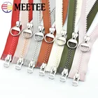 85100 см металлическое уплотнительное кольцо молния слайдер 8 # Смола молнии двойная голова открытый конец молния DIY шитье куртки молнии палатки портных аксессуары