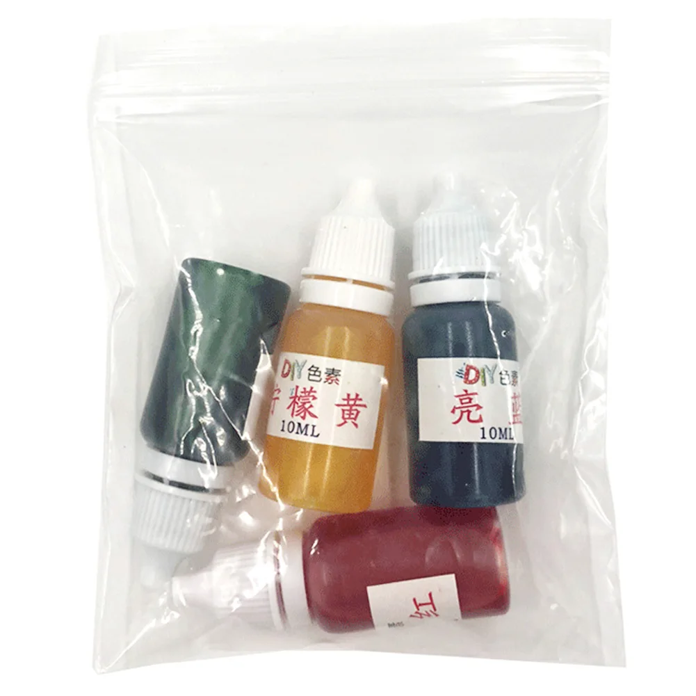4 шт. смешанные цвета эпоксидная смола краситель искусство бомбы для ванны УФ