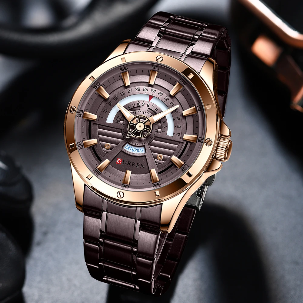 

CURREN Top Brand Luxury Sports Date Watch Mens Fashion Business Watches Men's Waterproof Quartz Clock reloj hombre