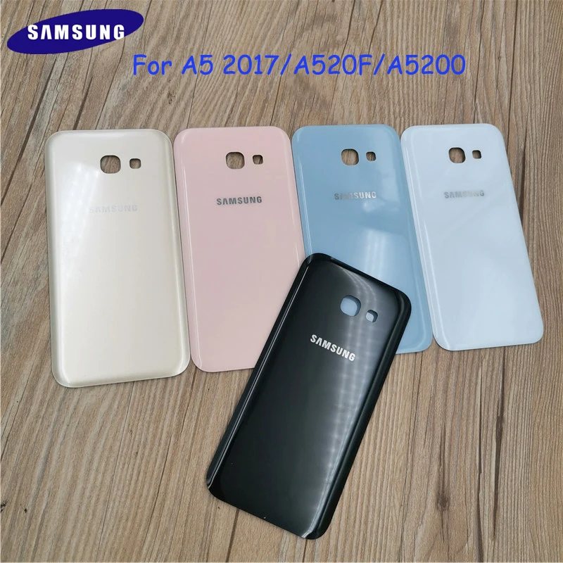 Оригинальный чехол для Samsung Salaxy A5 2017 A520F A5200 со стеклянной крышкой запасной корпус