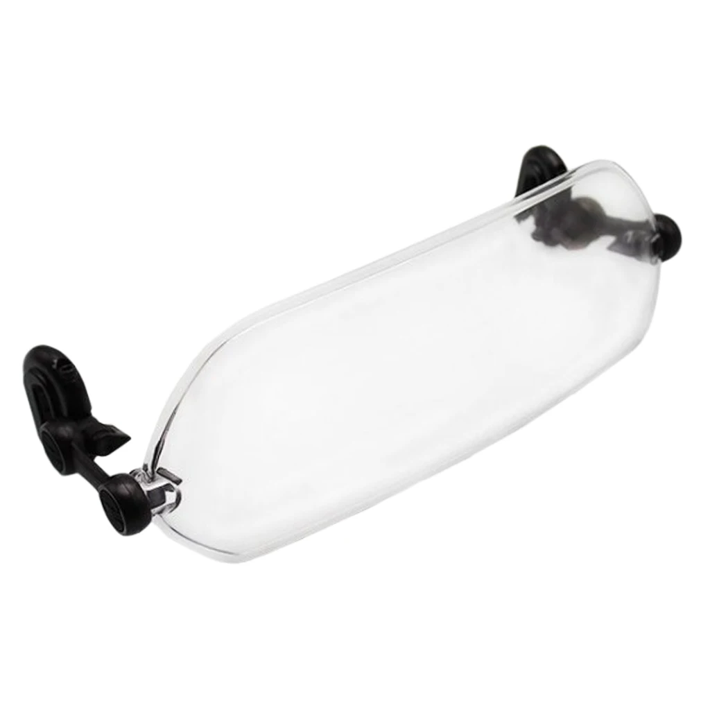

Motorcycle Adjustable Windscreen Spoiler Air Deflector Wind Protection Clear