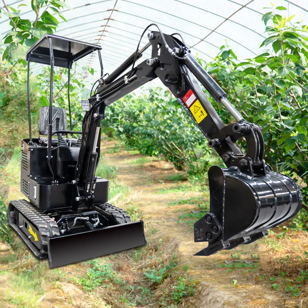 

2022 Hot Selling! 1200kg Mini Excavator with Kubota diesel Engine Auger Hammer Ripper Quick hitch CE EPA certified