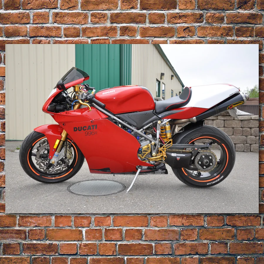 Постеры и принты на холсте DUCATI 996 для мотоцикла супербайка мускулов мотоциклов