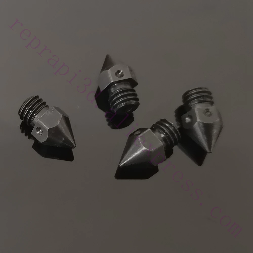 4x Sharp MK8 закаленные стальные сопла 0 4 мм M6 для 1 75 MK Creality CR 10 CR10 Ender3 pro ANET A8 3D