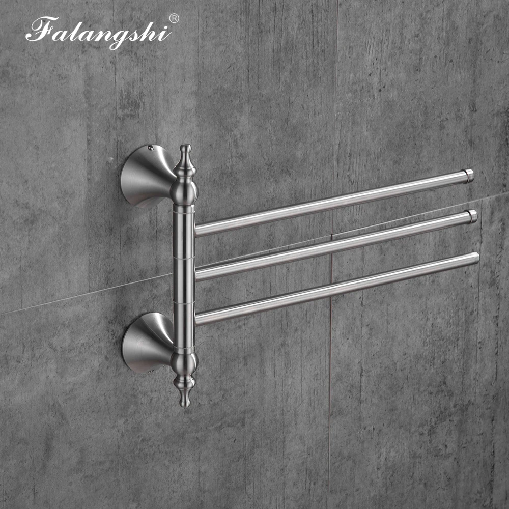 Держатель для полотенец Настенный из нержавеющей стали вращающийся на 180