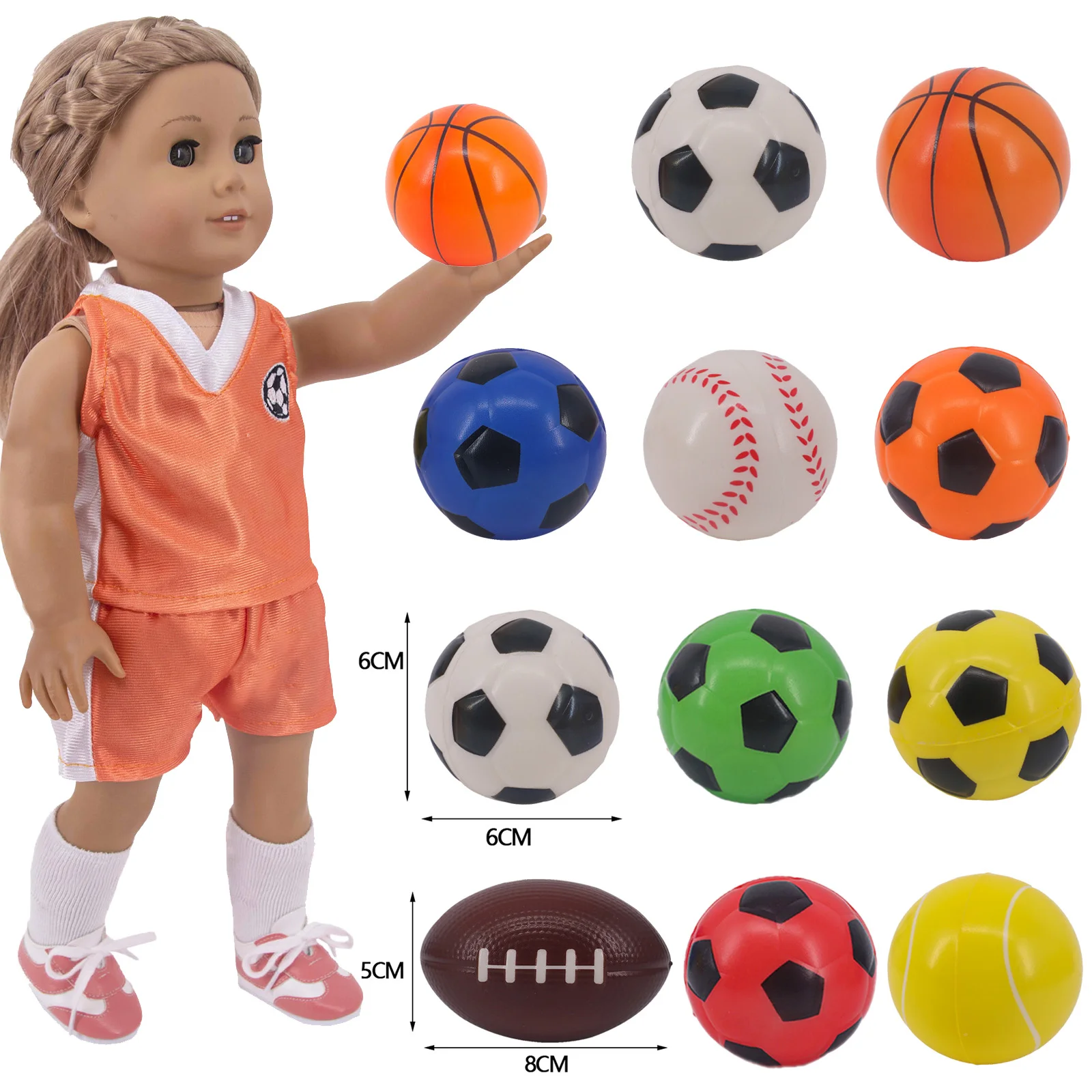 Soccer Football Baseball Fit 18 Inch American Of Girl`s&43cm