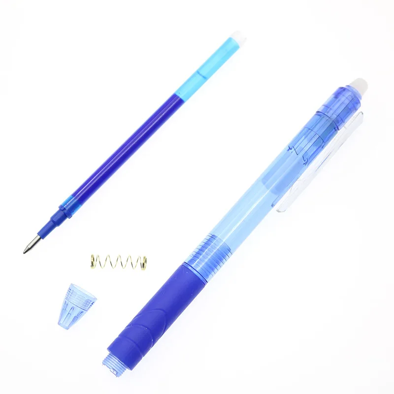 0.5mm Erasable Gel Pen Set with Blue, Black, Green, and Red Ink - Magic Erasable Refill for School and Office Writing Tools image 2