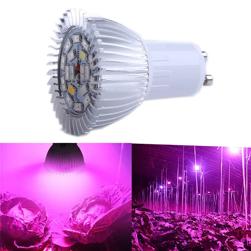 

18LED GU10 Grow Light Lamp Veg Indoor Hydroponic Plant Full Spectrum 18W