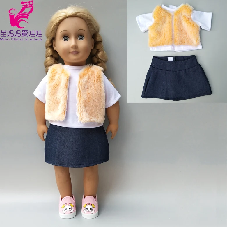 

Fits for Baby Doll clothes 18 inch doll winter jacket children Doll toys wear