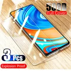 3 шт. на весь экран для Xiaomi Redmi Note 9 Pro стекло Защитная пленка для экрана на Xiomi Redme Note 8 7 Pro Note9 9Pro защитное стекло чехол-броня
