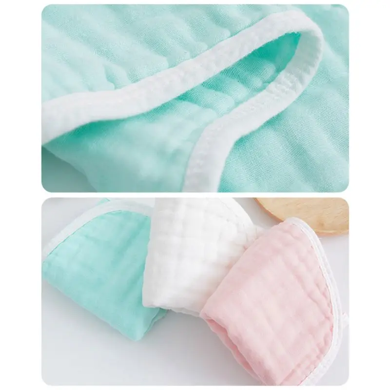 

5PCS Cotton Baby Burp Cloth Absorbent Attractive colors Bibs Burping Rags Newborn Feeding Towel strong water absorption