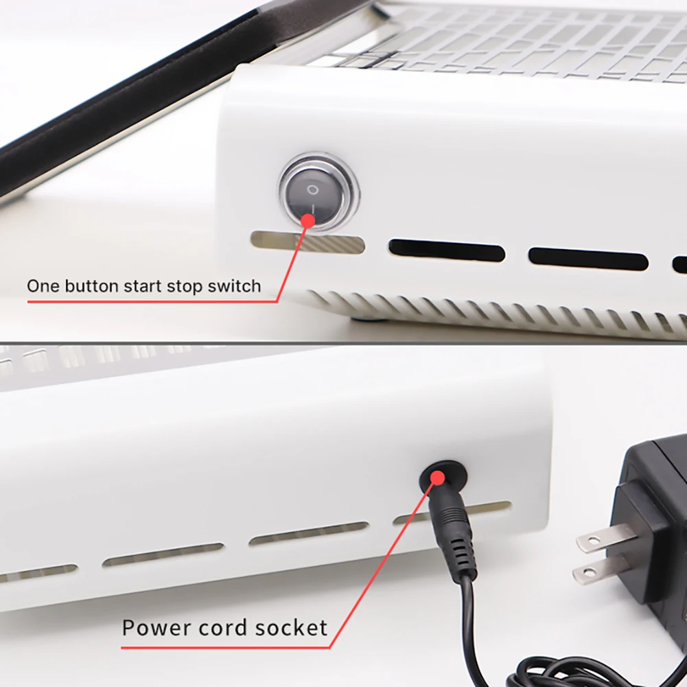 

Nail Dust Collector Us Plug Powerful 40W Nail Machine Vacuum Cleaner For Manicure Tools Beauty White