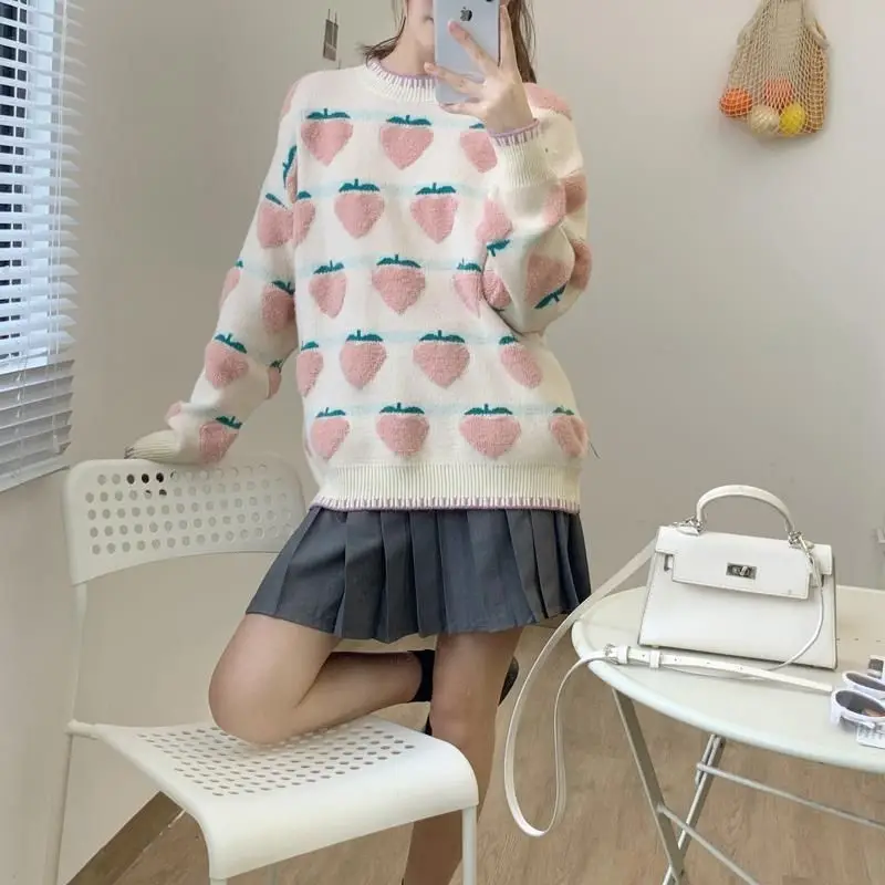 Cheap wholesale 2021 spring autumn winter new fashion casual warm nice women Sweater woman female OL cute sweater Ay231