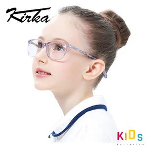 Girls Cute Design Acetate Kids Glasses Frame Square Kids Eyewear Myopia Optical Eyeglass Frames for Children