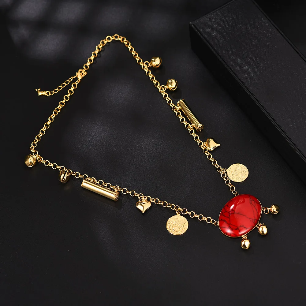 Металлическая монета большой Аллах колье в мусульманском стиле для Женщин