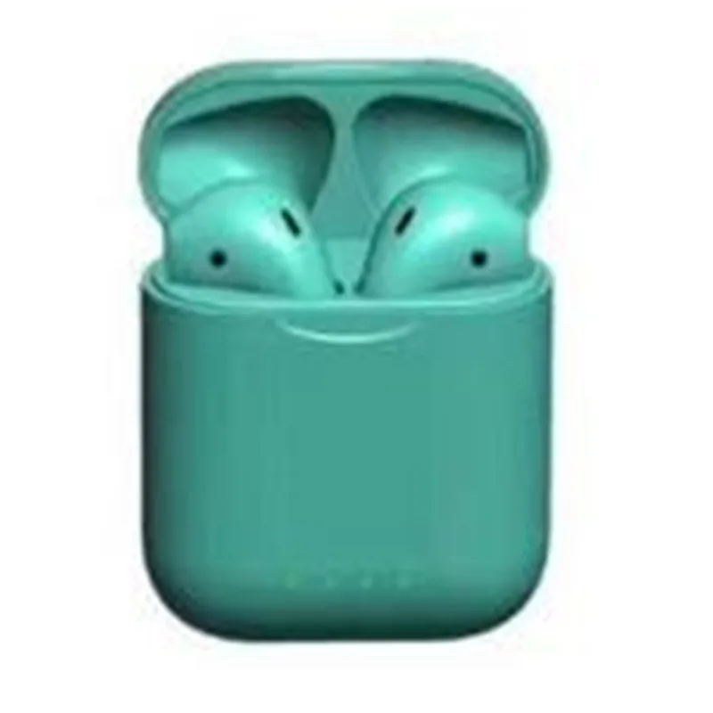 Green Bluetooth 5,0 наушники мини Беспроводные сенсорные наушники PK I10 I12 гарнитура для IPhone Andorid Xiaomi Phone - Цвет: Green