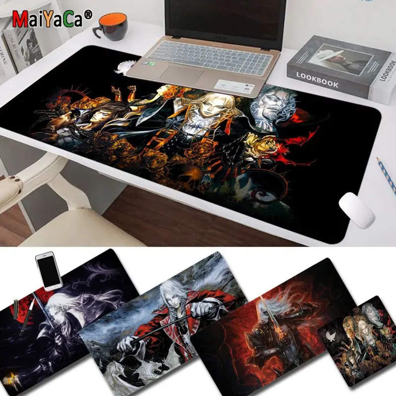 

Коврик для мыши Castlevania, простой дизайн, большой размер s, для самостоятельной сборки, игровой коврик для клавиатуры