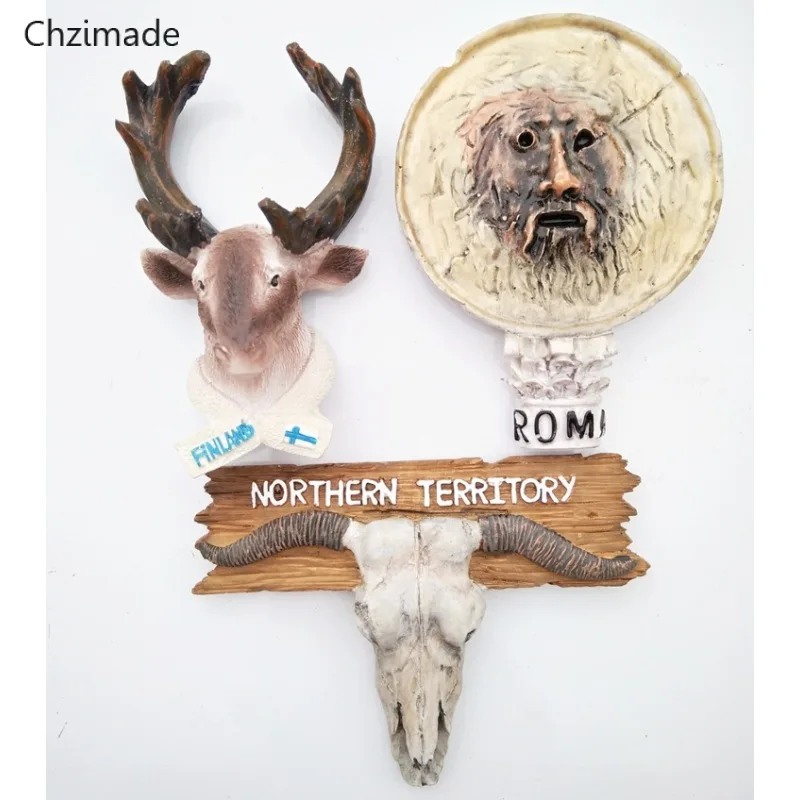 

Магнитные наклейки на холодильник Lychee Life, с изображением европейских туристических достопримечательностей, Австралии, ручной работы