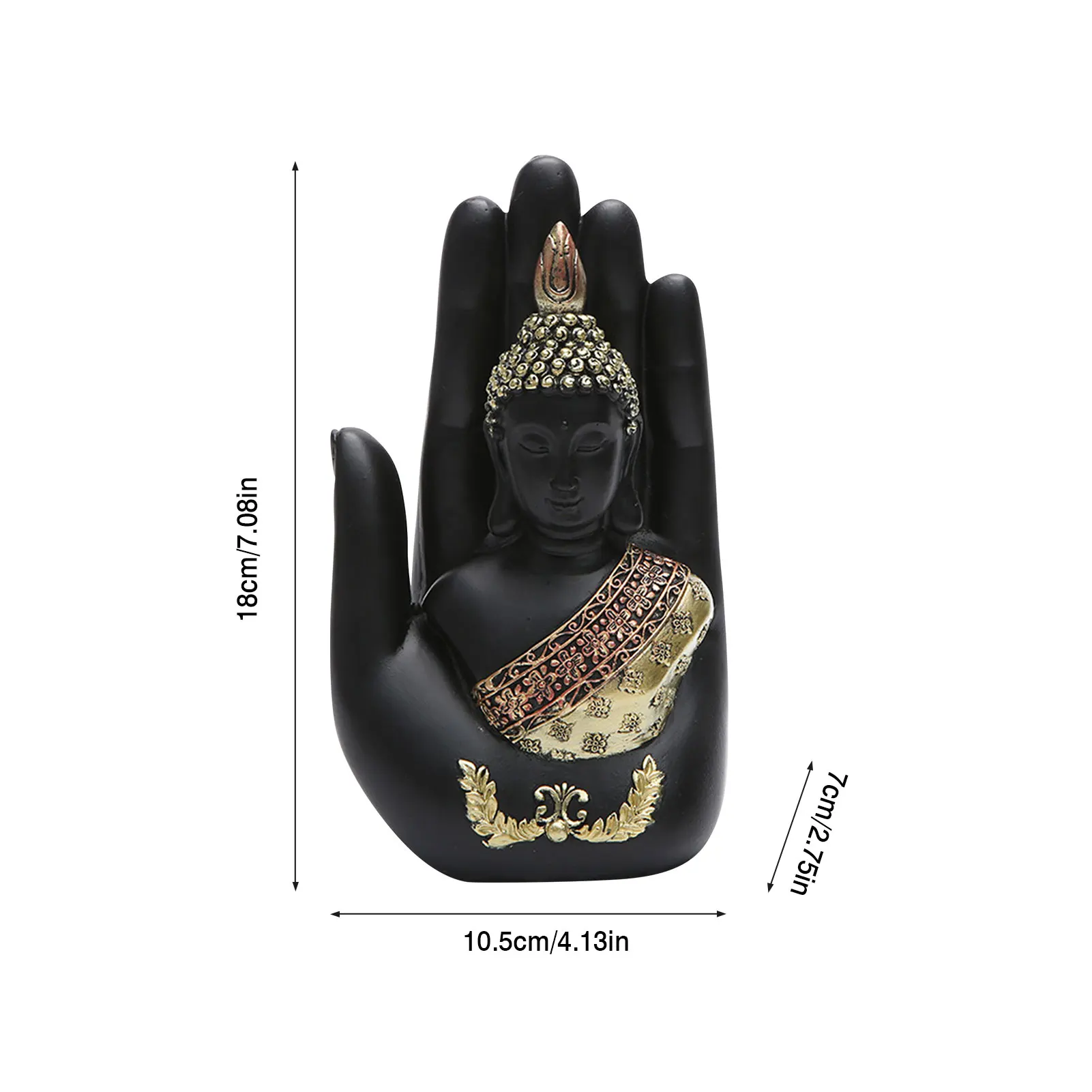 

Resin Buddha Statue Retro Buddha Statue Meditating Buddha Statue Garden Ornament India Sakyamuni Figurine