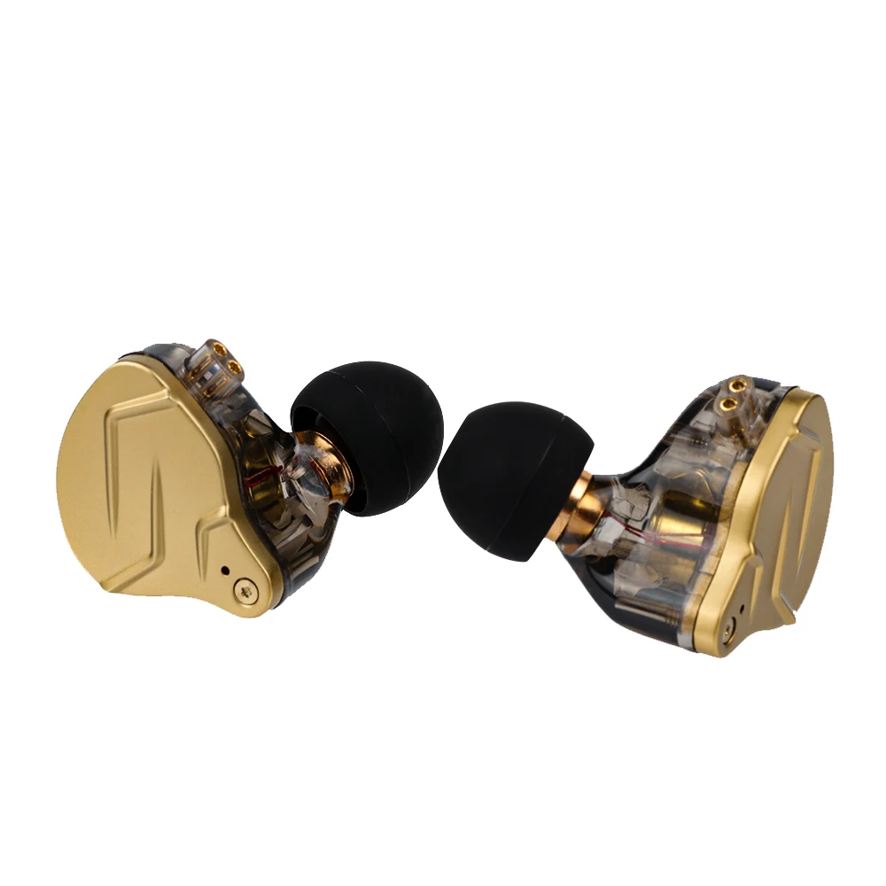 Фото Гибридные металлические наушники KZ ZSN PRO X Dual Driver 1BA + 1DD, Hi-Fi наушники-вкладыши с отсоединяемым 2-контактным кабелем №2
