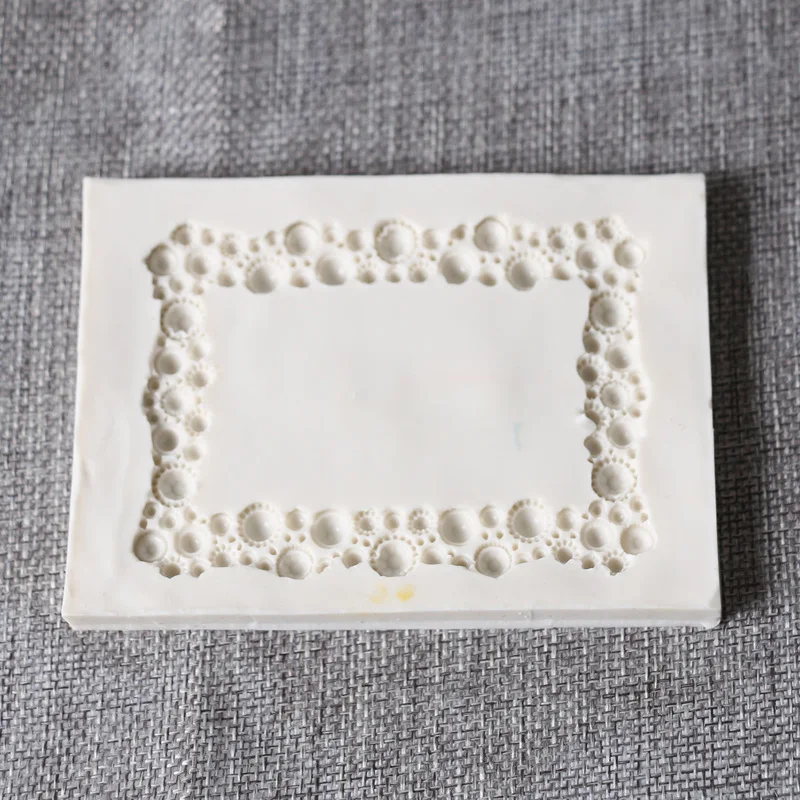 3D Ретро фоторамка в форме силиконовой формы для торта украшение мастикой