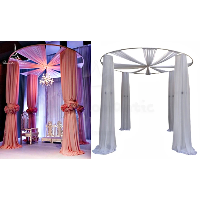 3 м диаметр на высокий круглый круг белая свадебная труба и драпировка павильон