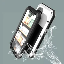 Original Love Mei 360 Armor Heavy Duty Metal Tank Protection Case for iPhone 12 mini 11 Pro X Xs Max XR 6 6s 7 8 Plus SE 5 5s 5C