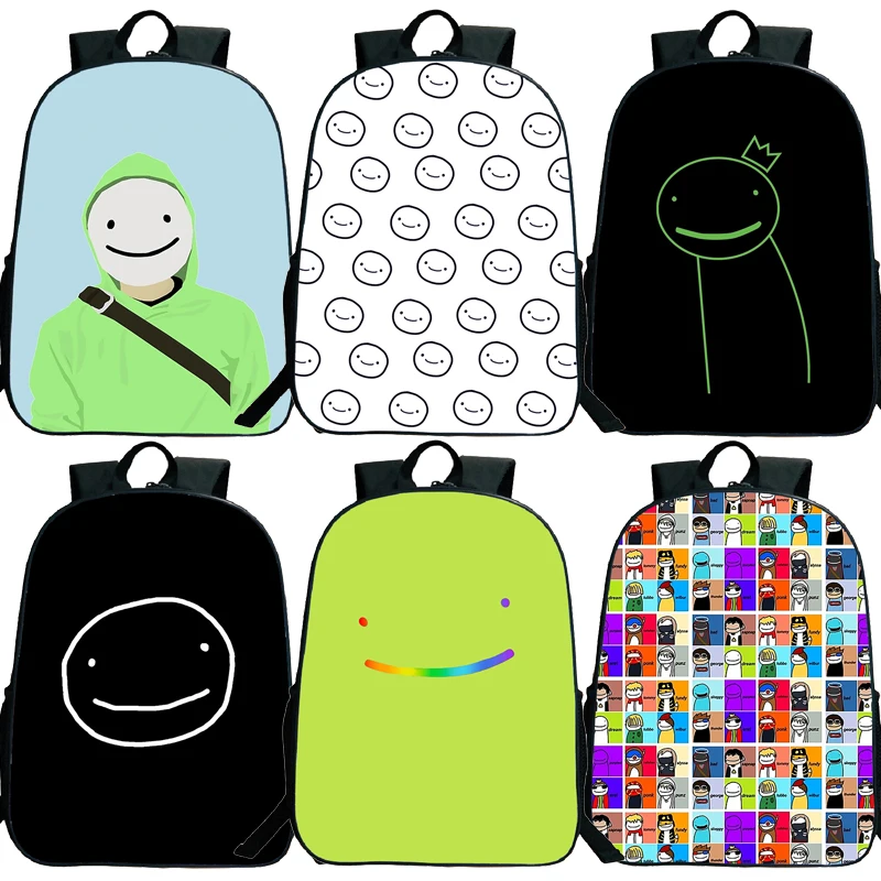 

Students Dream Merch Backpack Unisex Teens School Bag Children Cartoon Anime Knapsack Boys Girls Rucksack Travel Bookbag Satchel