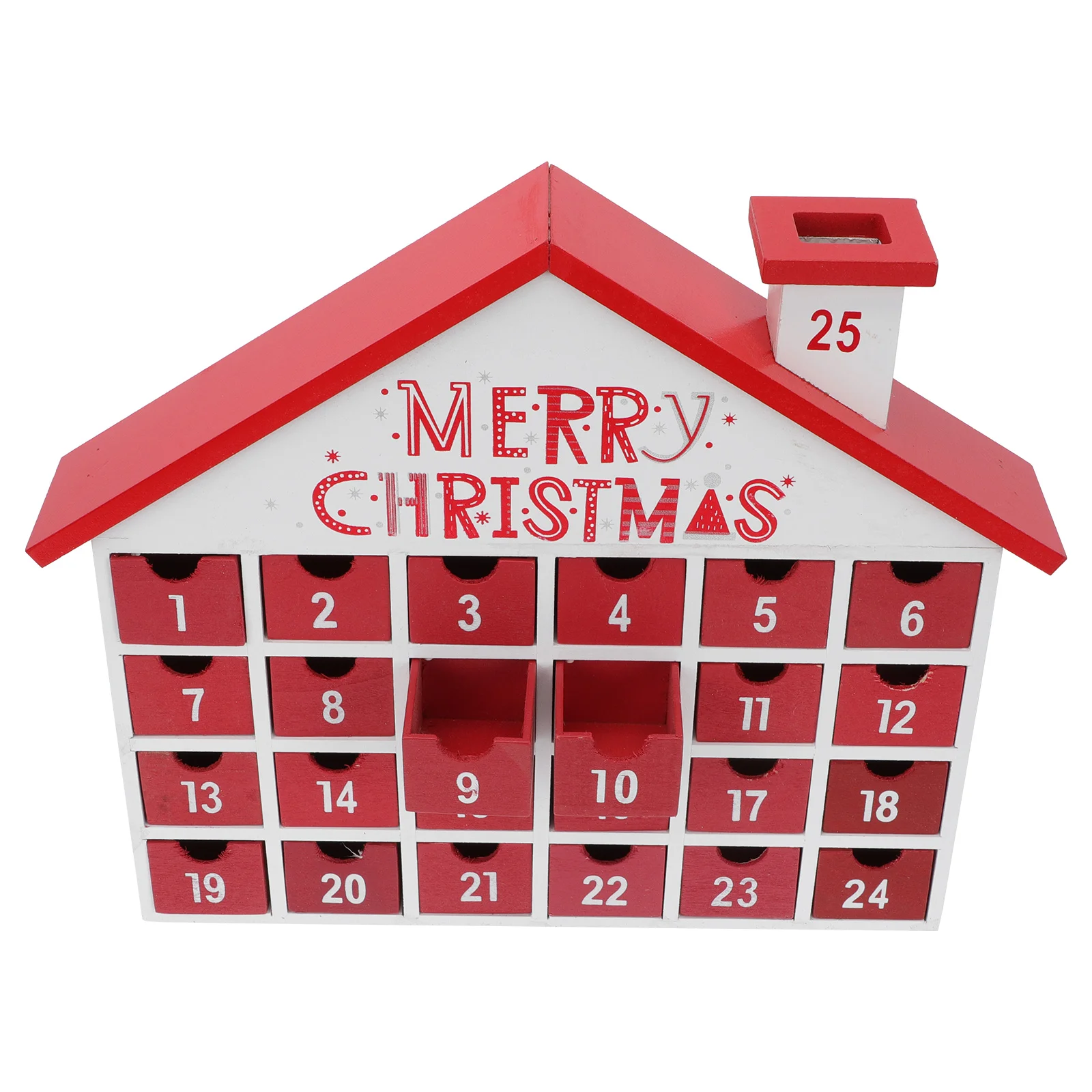 

1pc Exquisite Countdown Calendar Xmas Party Layout Prop Sundries Holding Drawer