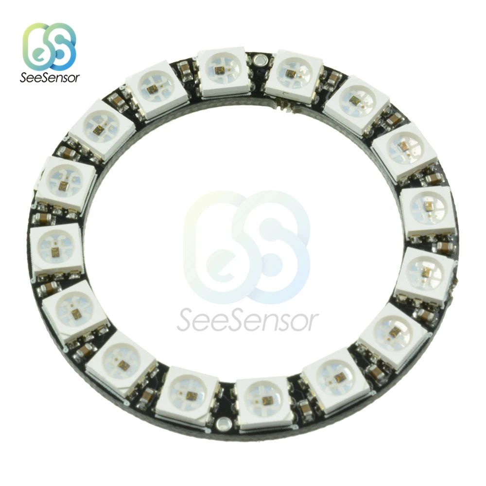 Светодиодный кольцевой светильник RGB со встроенными драйверами 1 3 4 7 8 12 16 24 бит